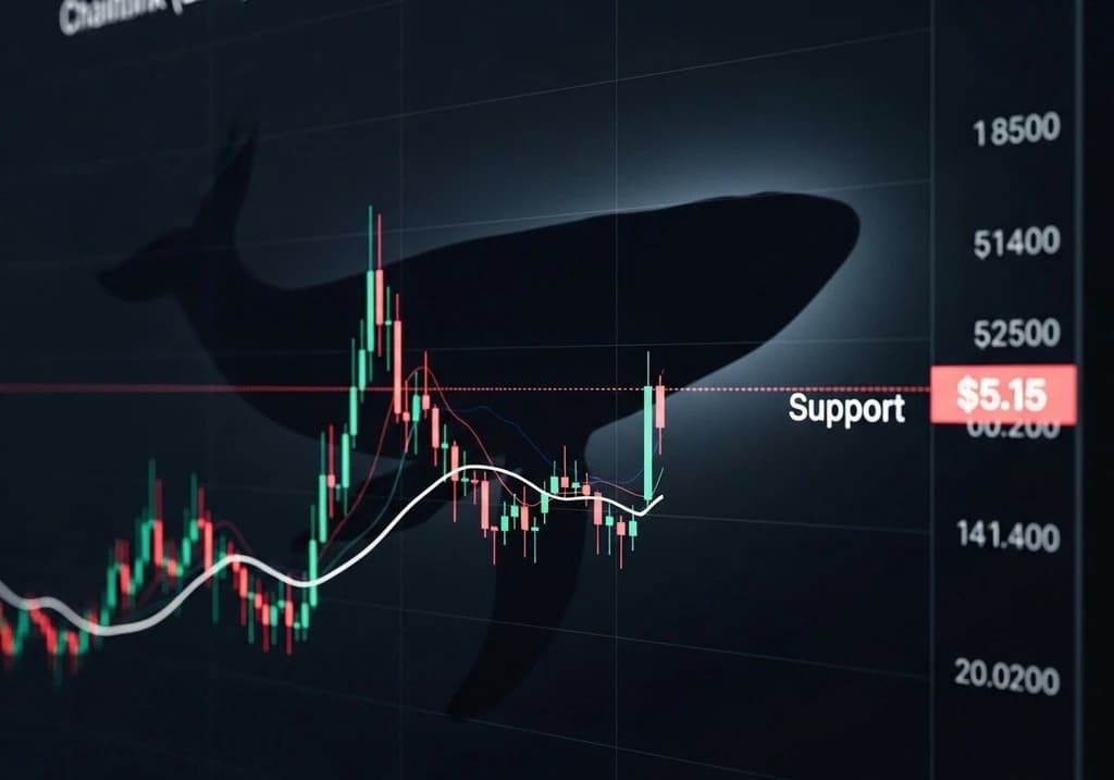 Pode o valor do Chainlink (LINK) encontrar suporte em $5 com a entrada de baleias?